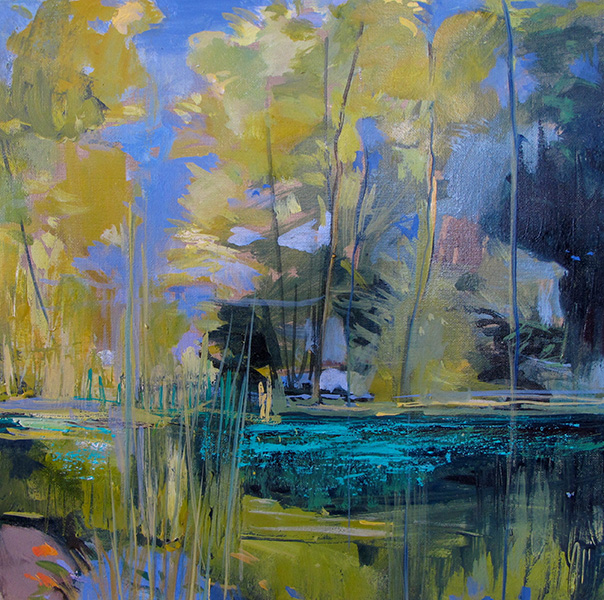August Pond, 2011, 30x30cm., oil /canvas